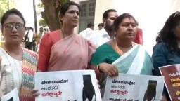 Congress women wing holds protest in Bengaluru demanding arrest of JD-S leader Prajwal Revvana after alleged ''obscene videos'' case